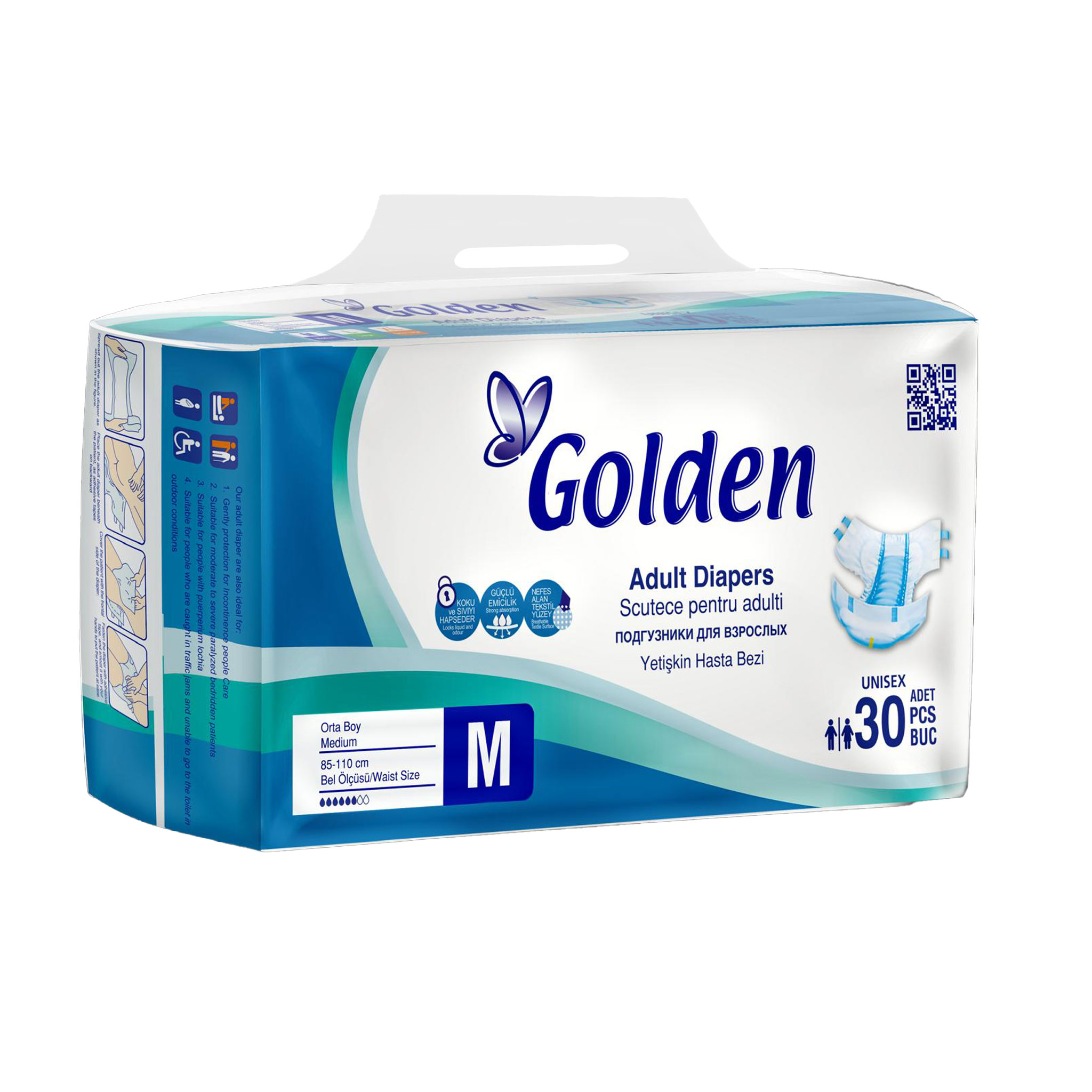 Golden Bantlı Yetişkin Hasta Bezi 30'lu Medium