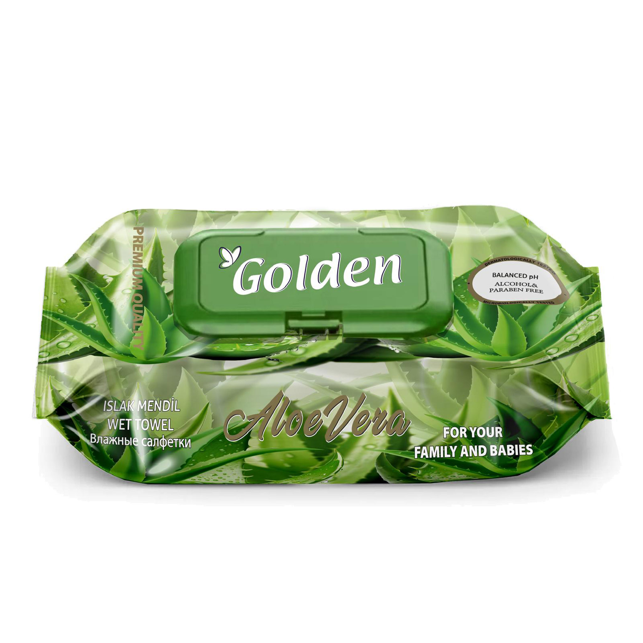 Golden Violet Aloe Vera Wet Wipes